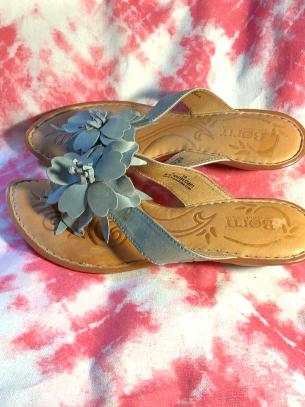 Børn Leather Flower Sandals (Size 8 / 39) - Picture 3 of 7